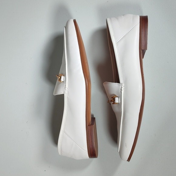 Sam Edelman Loraine white leather loafers 9 - Picture 8 of 15